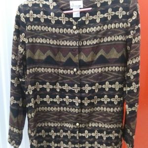 Justin B. Jones. Button Down Front Shirt